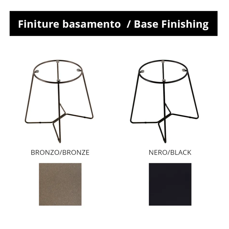 Runt soffbord med porslinsskiva i stengods tillverkat i Italien - Paini Viadurini