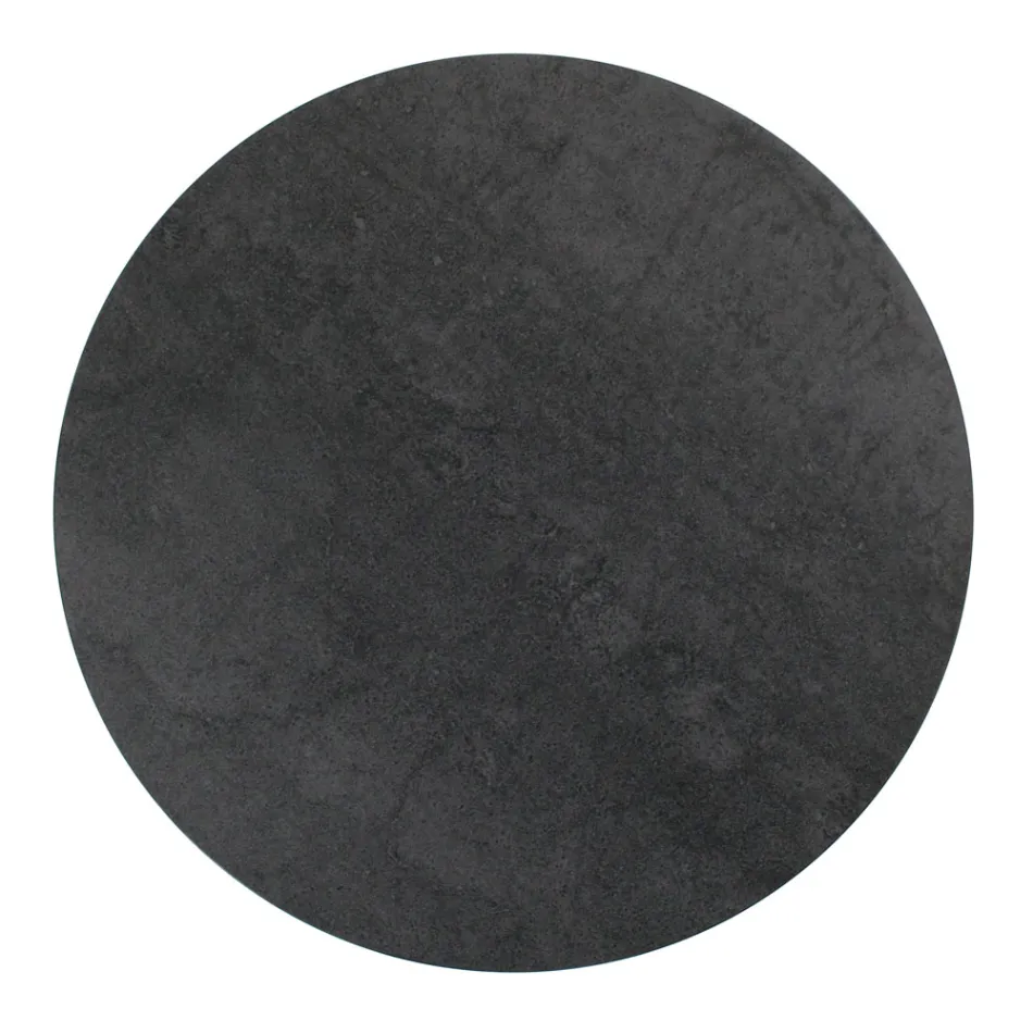 Runt soffbord med porslinsskiva i stengods tillverkat i Italien - Paini Viadurini