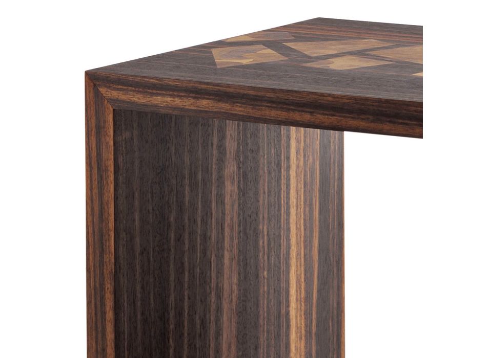 Grilli Zarafa ebony trädesign soffbord tillverkat i Italien Viadurini