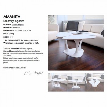Amanita Modern Design soffbord tillverkat i Italien