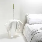 Tabell modern design i vitt plexiglas Eight, tillverkad i Italien Viadurini