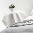 Tabell modern design i vitt plexiglas Eight, tillverkad i Italien Viadurini