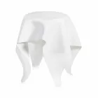 Tabell modern design i vitt plexiglas Eight, tillverkad i Italien Viadurini