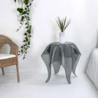 Tabell modern design rökt plexiglas Eight, tillverkad i Italien Viadurini