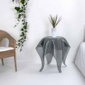 Tabell modern design rökt plexiglas Eight, tillverkad i Italien