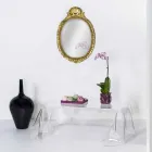 Tabell modern design plexiglas draperad Asien Viadurini