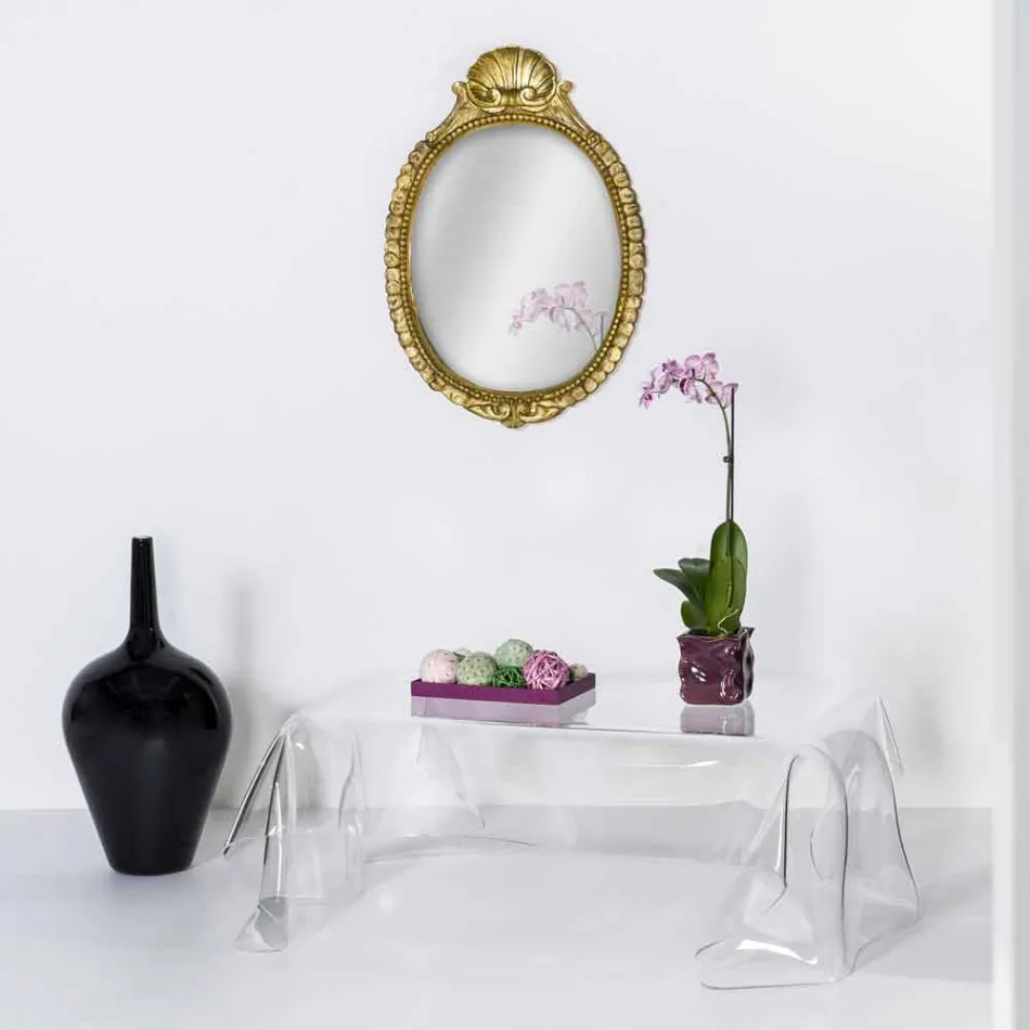 Tabell modern design plexiglas draperad Asien Viadurini