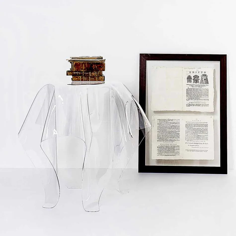 Tabell modern design plexiglas Eight, tillverkad i Italien Viadurini