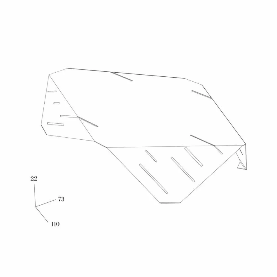 Soffbord Design Origamo Mabele Viadurini