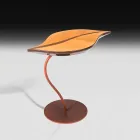 Soffbord i ek service och ben Adam Steel Viadurini