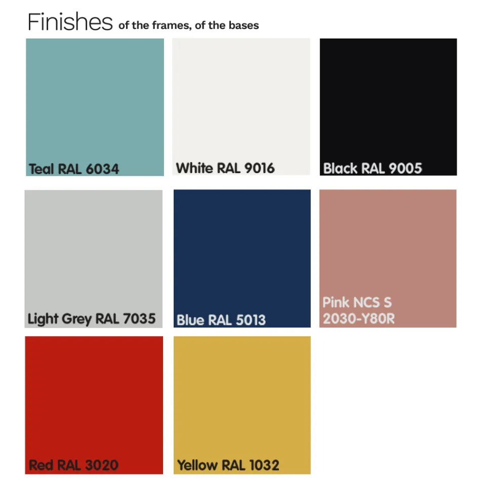 Runt utomhussoffbord i HPL med metallunderrede Tillverkat i Italien - Makino Viadurini