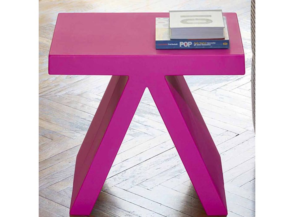Slide Toy inomhus färgat geometriskt soffbord tillverkat i Italien Viadurini