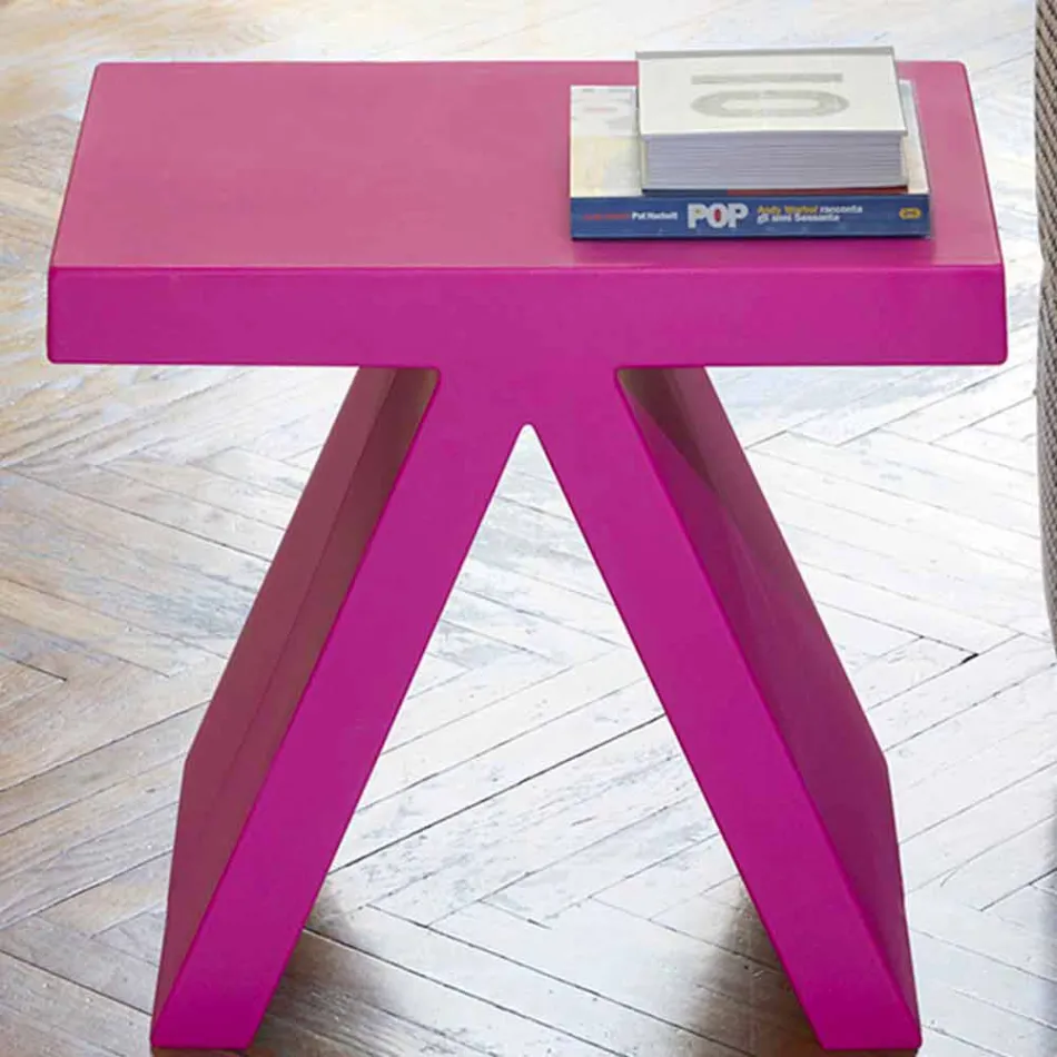 Slide Toy inomhus färgat geometriskt soffbord tillverkat i Italien Viadurini