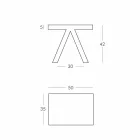 Slide Toy inomhus färgat geometriskt soffbord tillverkat i Italien Viadurini