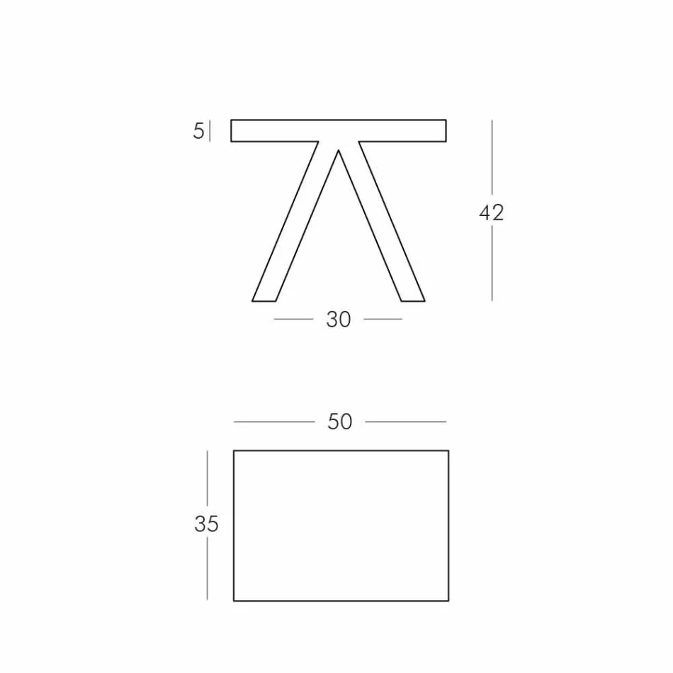 Slide Toy inomhus färgat geometriskt soffbord tillverkat i Italien Viadurini