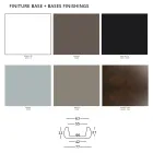 Trädgårdssoffbord med rund skiva i polyeten Tillverkat i Italien - Tibaldo Viadurini