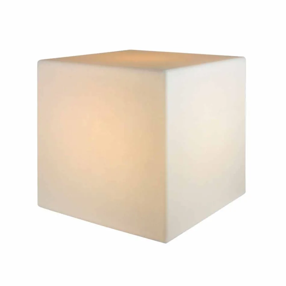 Färgat upplyst soffbord med modern design med val av tillbehör - Dadostar Viadurini