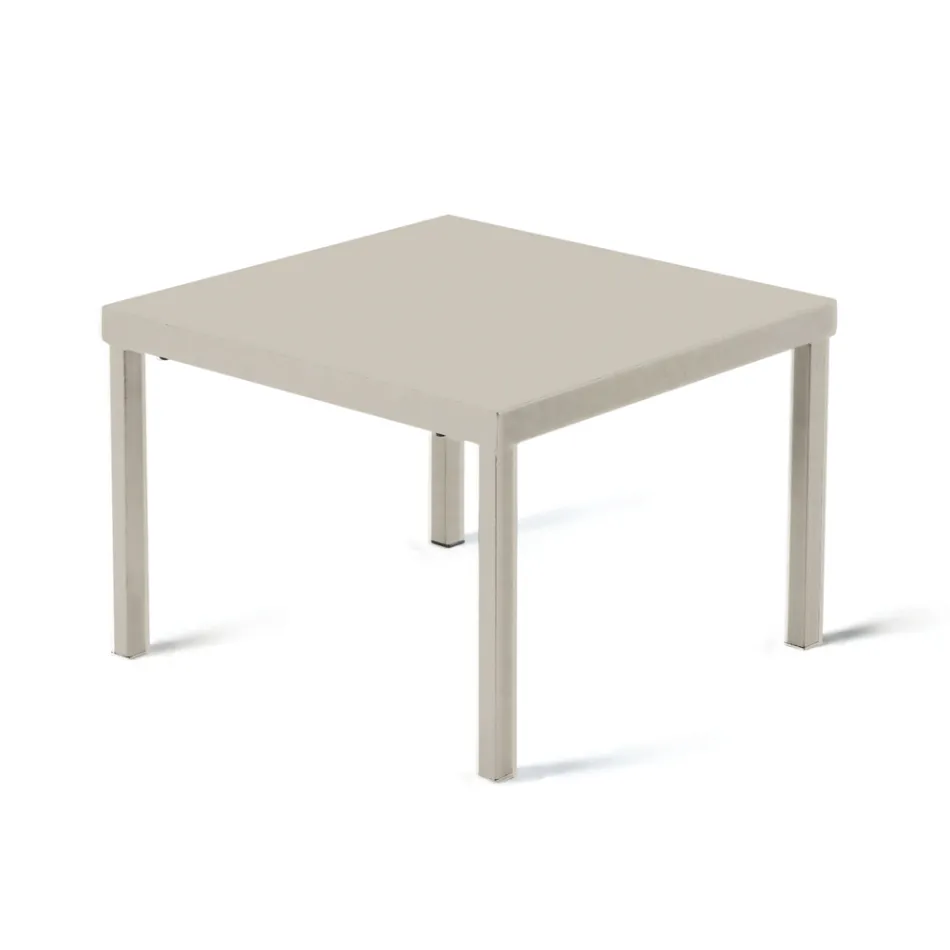 Stapelbart trädgårdssoffbord i galvaniserat stål Tillverkat i Italien - Aberdeen Viadurini