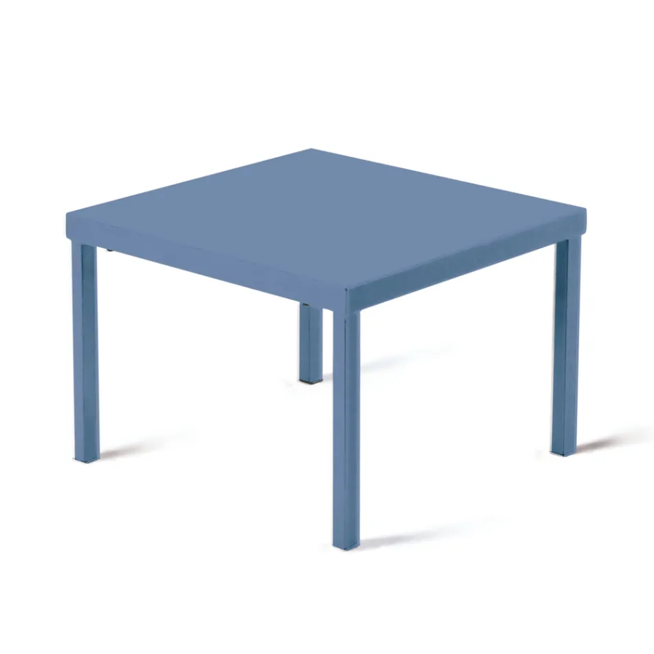 Stapelbart trädgårdssoffbord i galvaniserat stål Tillverkat i Italien - Aberdeen Viadurini