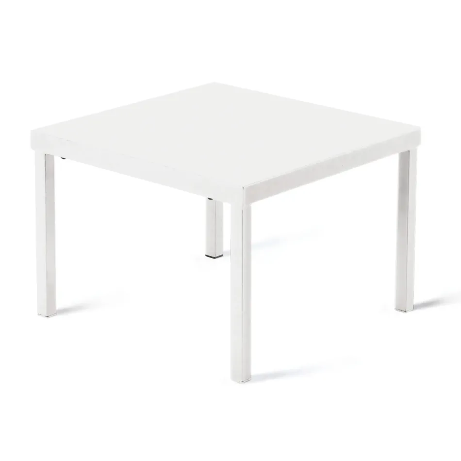 Stapelbart trädgårdssoffbord i galvaniserat stål Tillverkat i Italien - Aberdeen Viadurini