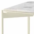 Modern design fyrkantig keramik och metall soffbord - porcupine Viadurini