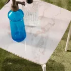 Modern design fyrkantig keramik och metall soffbord - porcupine Viadurini