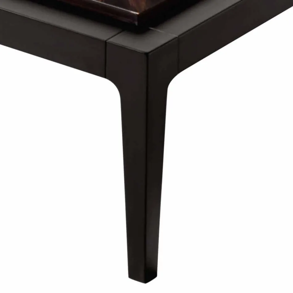 Grilli Zarafa design massivt trä soffbord tillverkat i Italien Viadurini