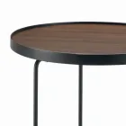 Soffbord i Canaletto valnöt i olika storlekar Made in Italy - Gubbio Viadurini