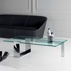 Modern design Extralight glas soffbord gjord i Italien - Scoby Viadurini