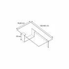 Modern design Extralight glas soffbord gjord i Italien - Scoby Viadurini