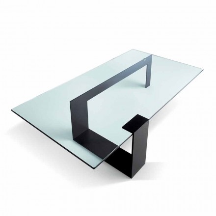 Modern design Extralight glas soffbord gjord i Italien - Scoby Viadurini