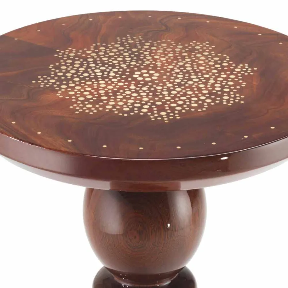 Bordslampa med dekoration i mässing våningen, 45 cm diameter, Sanni Viadurini