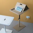 Soffa Sidobord Metall och PVC Justerbar höjd för surfplatta - Tekniko Viadurini