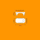 Ljus soffbord med mousserande vinflaska, utomhus- eller inomhusdesign - Lily av Myyour Viadurini