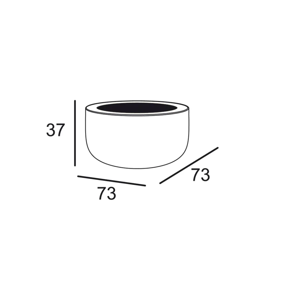 Lysande soffbord utomhus med LED-ljus och Hpl-skiva Tillverkat i Italien - Belida Viadurini