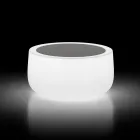 Lysande soffbord utomhus med LED-ljus och Hpl-skiva Tillverkat i Italien - Belida Viadurini