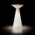 Ljus utomhus soffbord i vit polypropen tillverkad i Italien - Desmond