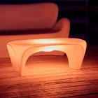 RGB Luminous Coffee Table för utomhus- eller inomhusdesign i plast - Lily av Myyour Viadurini