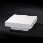 Samtida träbord täckt med metakrylat Loft Cadeau Viadurini