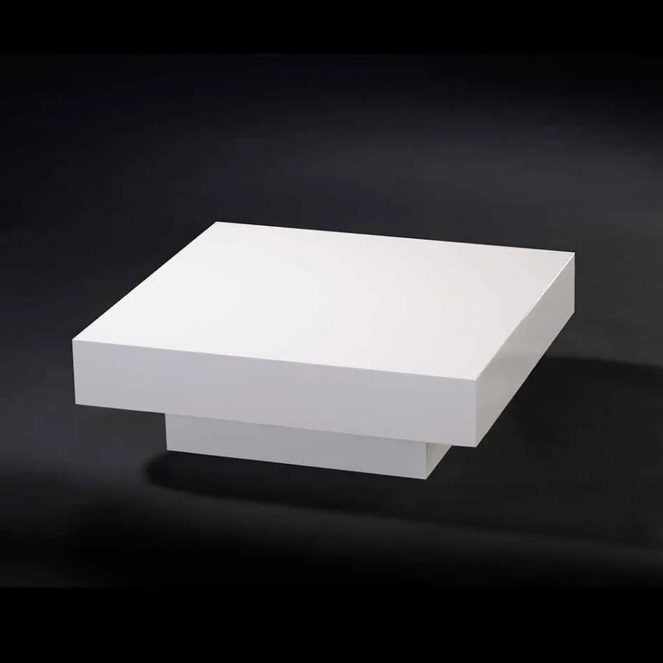 Samtida träbord täckt med metakrylat Loft Cadeau Viadurini