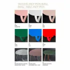 Modern metallbord laserskurna blomma form Andy Viadurini