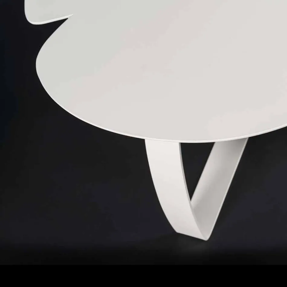 Modern metallbord laserskurna blomma form Andy Viadurini