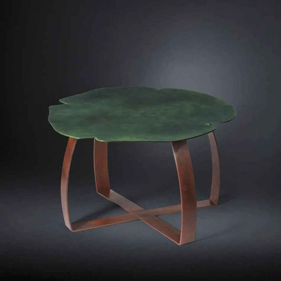 Modern metallbord laserskurna blomma form Andy Viadurini