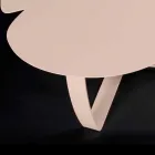 Modern metallbord laserskurna blomma form Andy Viadurini