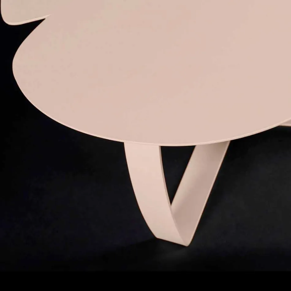 Modern metallbord laserskurna blomma form Andy Viadurini