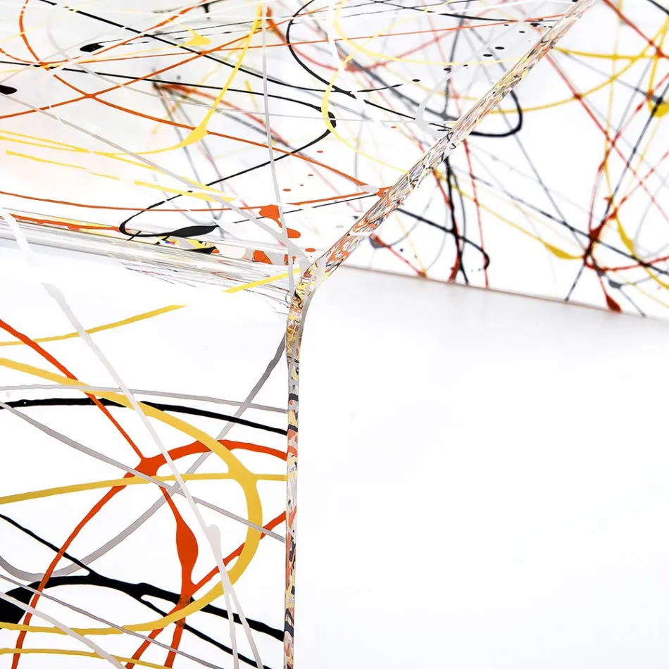 Modernt soffbord i plexiglas tillverkat i Italien - Vichy Viadurini