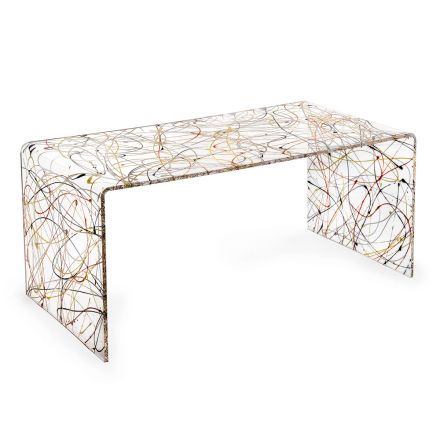 Modernt soffbord i plexiglas tillverkat i Italien - Vichy Viadurini