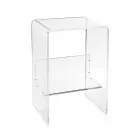 Modern tabell Plexiglas L50 x H76 x D40 cm Aza, tillverkad i Italien Viadurini