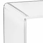 Modern tabell Plexiglas L50 x H76 x D40 cm Aza, tillverkad i Italien Viadurini