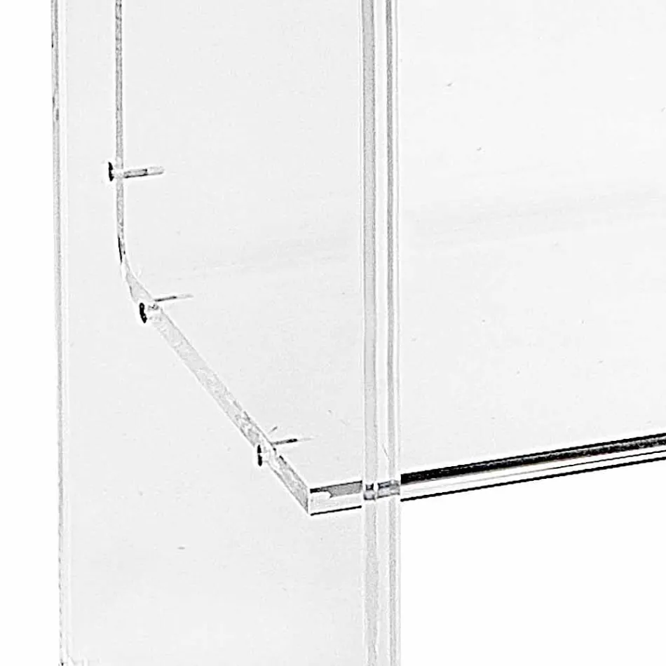 Modern tabell Plexiglas L50 x H76 x D40 cm Aza, tillverkad i Italien Viadurini